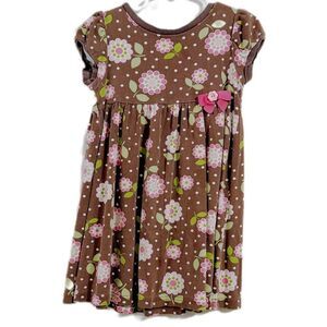 Gymboree Pink and White Puff Sleeve Sundress